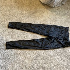 Faux leather leggings